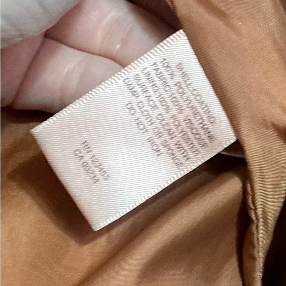 🍂14W•LORD & TAYLOR WOMAN•GORGEOUS CARAMEL ZIP UP FAUX LEATHER JACKET🍂 - Picture 5 of 5